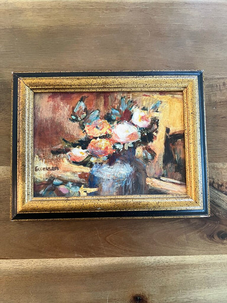 Vintage Small Signed Original Acrylic Painting