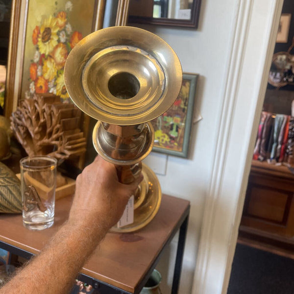 Moxie - 18" Brass Candle Holder