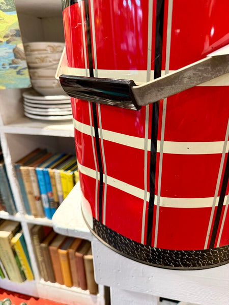 JFV ~ Vintage Large Poloron Plaid Cooler