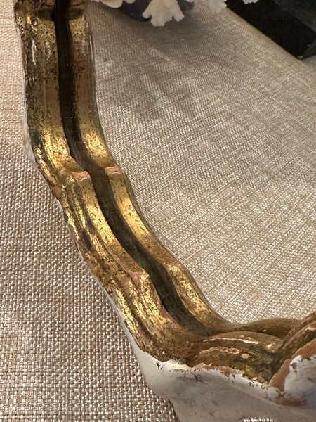 SCALLOPED FLORENTINE TABLE MIRROR