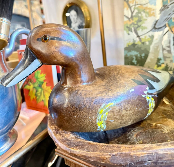 Carved Wood Duck