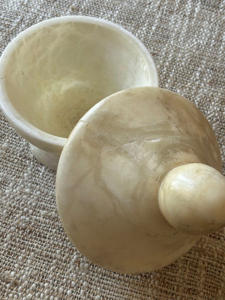 Vintage Italian Alabaster Lidded Box