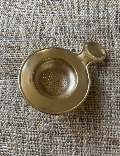 Vintage Brass Tea Strainer