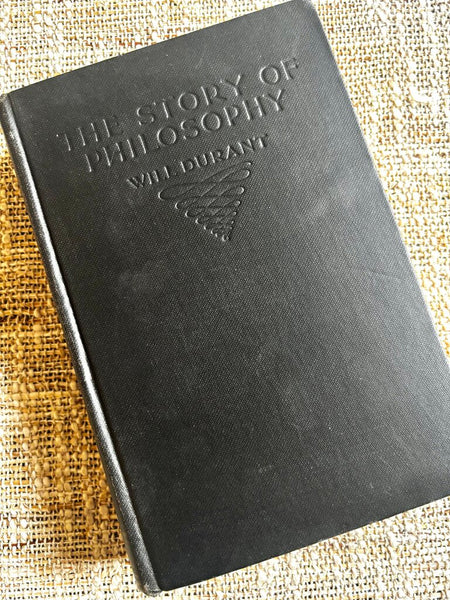 Vintage Book The Story of Philosophy by Will Durant 1927