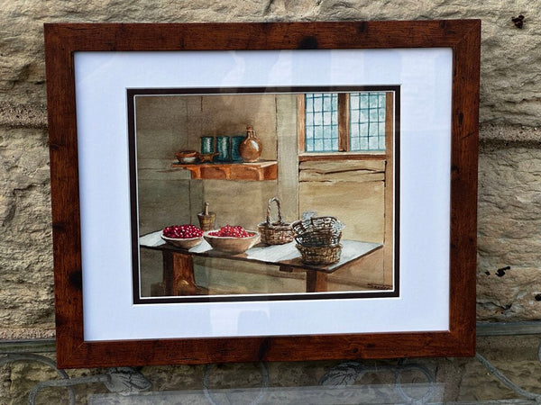 Jamestown Morning Water Color Original Art Work By: S. Sander 16x13 Framed