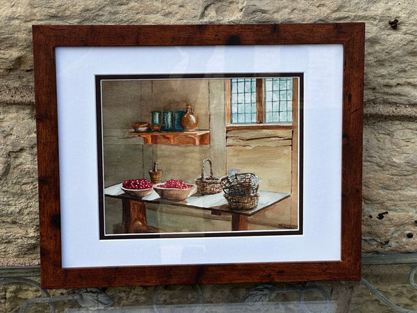 Jamestown Morning Water Color Original Art Work By: S. Sander 16x13 Framed