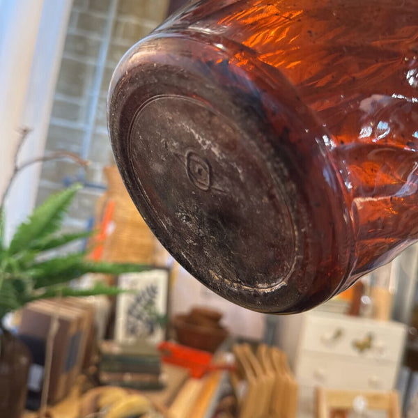 Vintage brown glass jug
