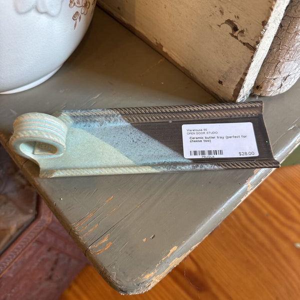 Ceramic butter tray (perfect for cheese too)