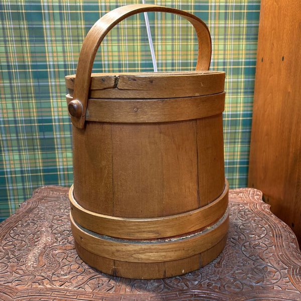 Vintage primitive sugar firkin