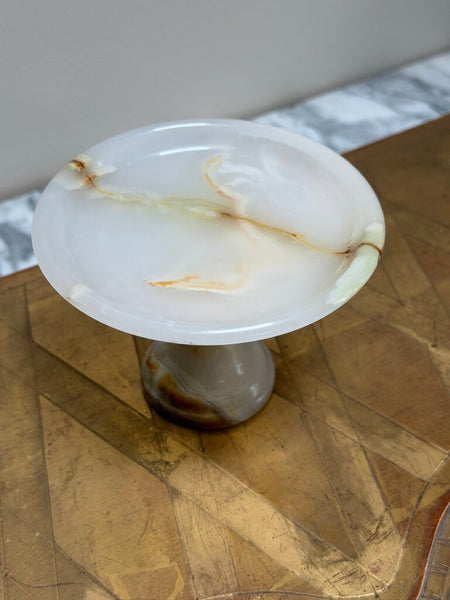 1681 Onyx Pedestal Compote