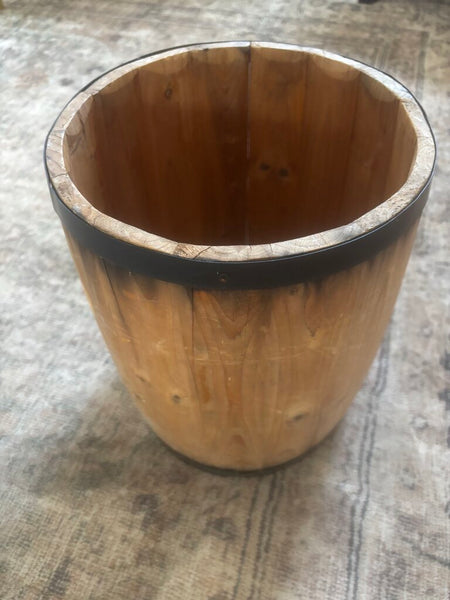 Vintage Wooden Nail Keg Barrel
