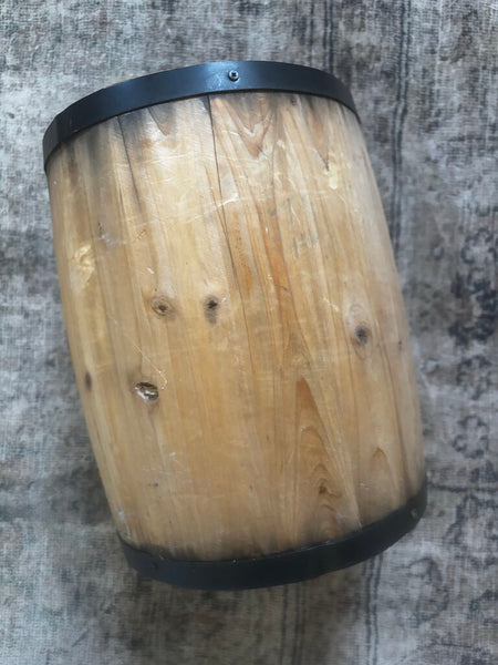 Vintage Wooden Nail Keg Barrel