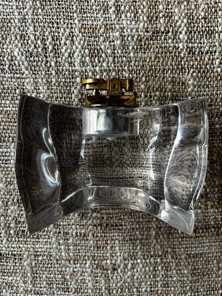 MCM Astrolite Ritts Clear Lucite Large Table Lighter 1960's