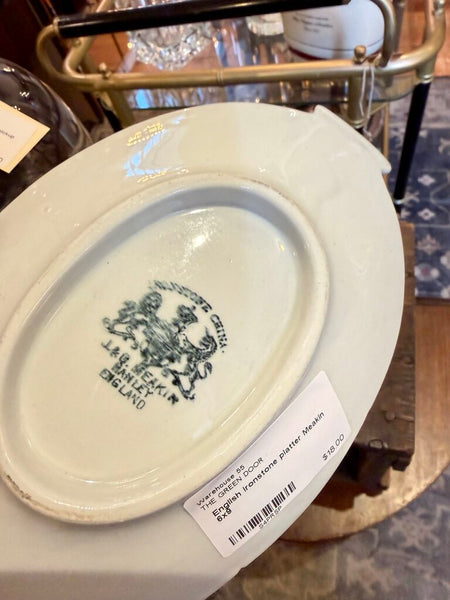 English ironstone platter Meakin 6x9