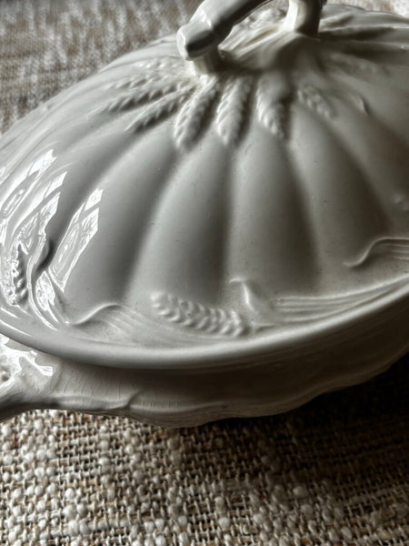 Antique ROYAL CROWFORD IRONSTONE WEATHERBY WILKONSON WHEAT TUREEN