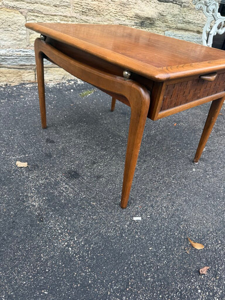 Lane Perception MCM Side Table with Drawer 22"w x 30"l x 20"t W2327 Pick Up Only