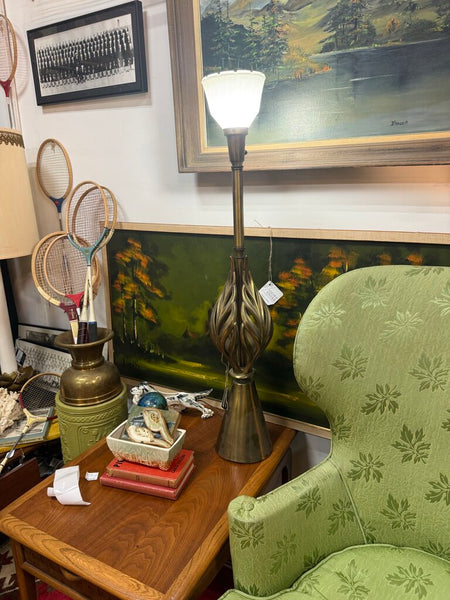 MCM Gold Table Lamp 41" tall W2328