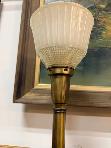 MCM Gold Table Lamp 41" tall W2328