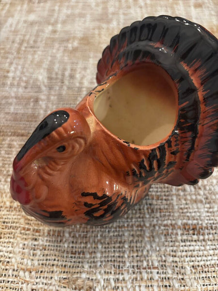 Vintage Ceramic Turkey Planter