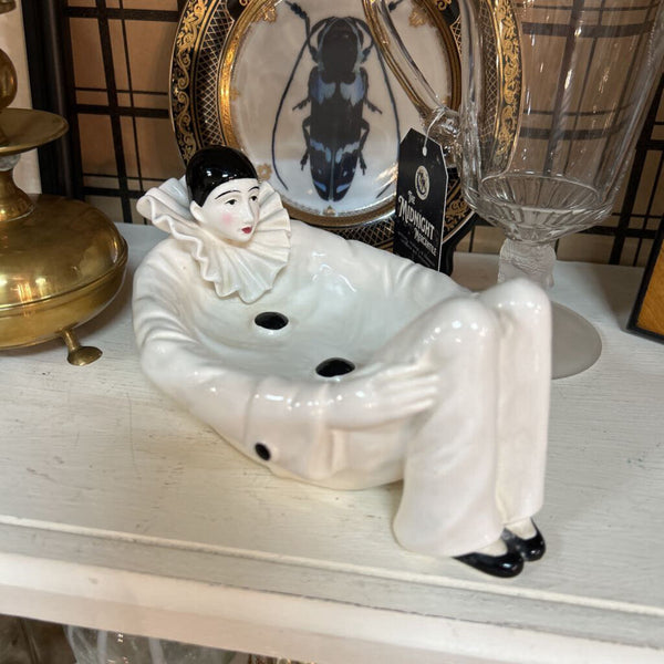 Vintage Pierrot Clown Trinket Dish