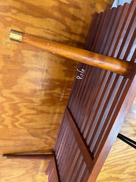 Mcm slat bench as found 18" deep x 48" long x 15" tall (in store pick up only)