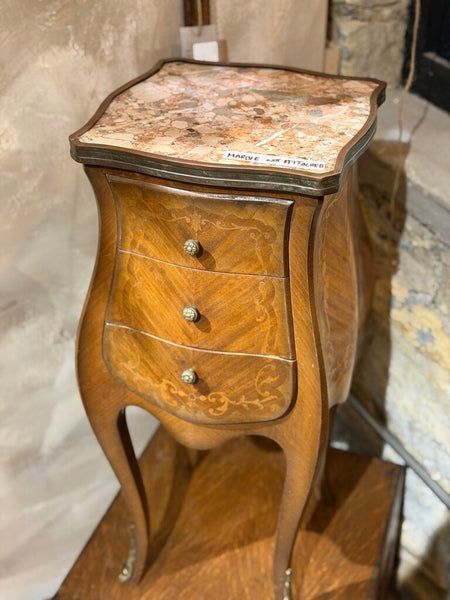 Italian Marquetry Small Side Table