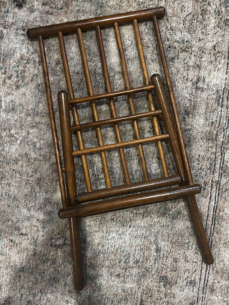 Vintage Wooden Spindle Gout Footrest