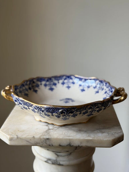 1560 Circa 1890 William Alsager Adderley Blue/Gold Dish