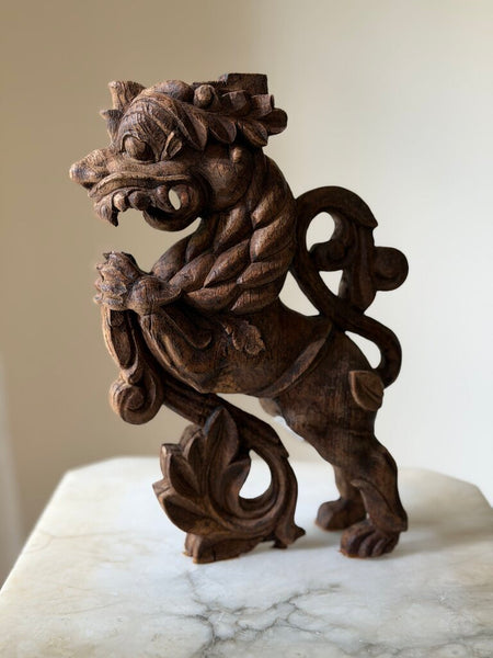 1851 Wooden Carved Lion