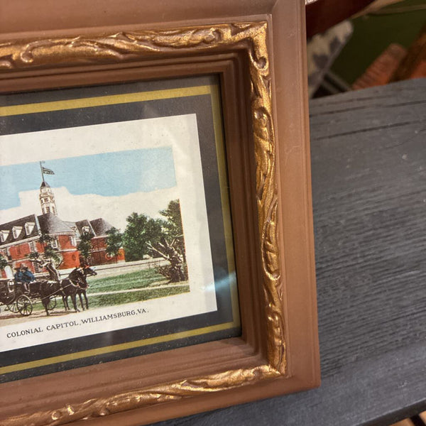 Vintage Capitol Building Williamsburg, VA 7" x 6"