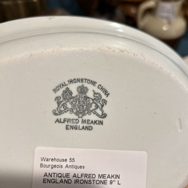 ANTIQUE ALFRED MEAKIN ENGLAND IRONSTONE 9" L