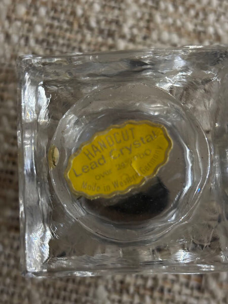 Vintage Lead Crystal Table Lighter West Germany