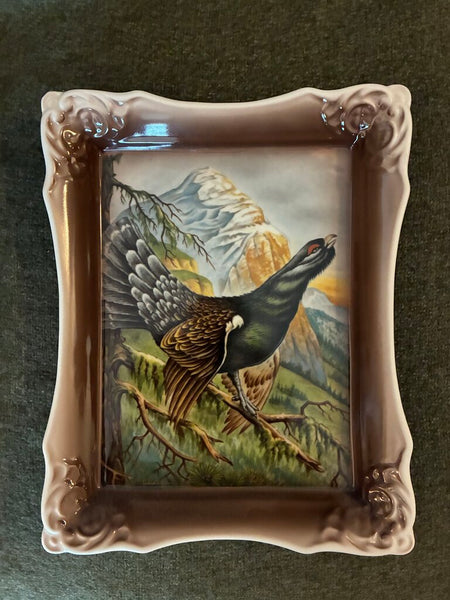 Vintage Gerold Porzellan Made in Germany Pheasant Wall Hanging 8" x 10"