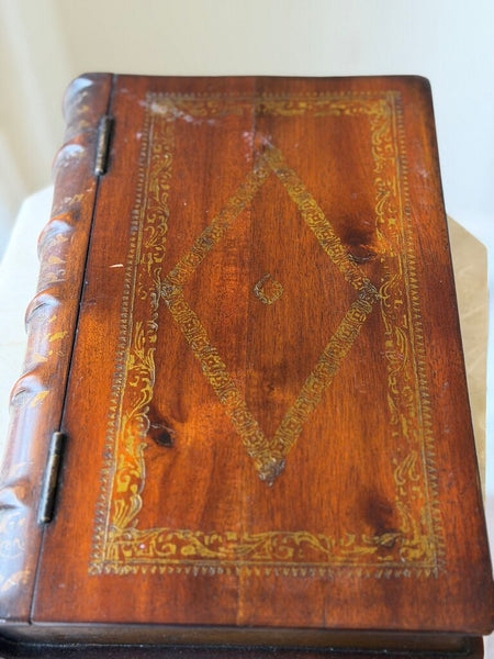 Vintage Wooden Book Box