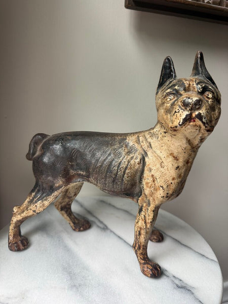 Cast Iron Boston Terrier Door Stopper W2357