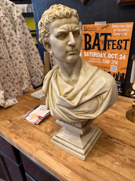 Vintage Resin Bust of Brutus (Caesar's Murder Conspirator)