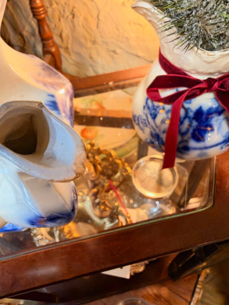 Antique "Scinde" Flow Blue Teapot (c. 1840s)