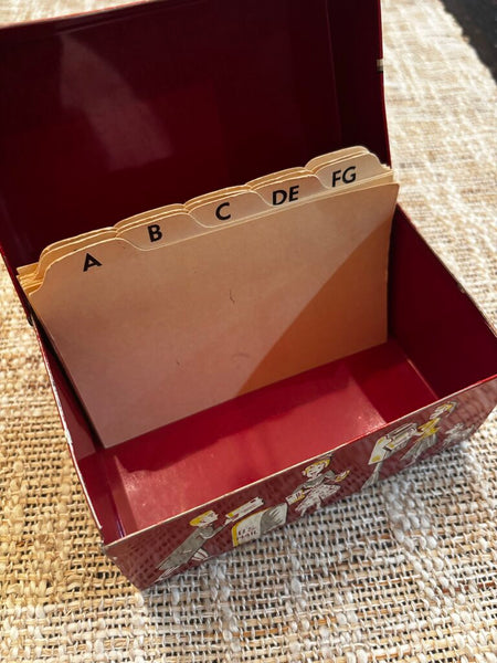 Vintage Stylecraft Of Baltimore Names & Addresses Tin Box W/ Cards