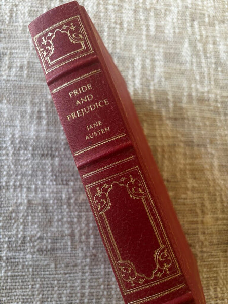 Pride and Prejudice by Jane Austen Franklin Library Red Leather Bound