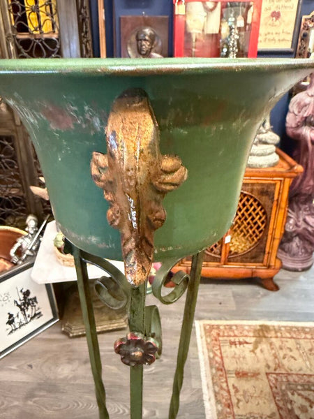 Art Nouveau Cast Iron Plant Stand