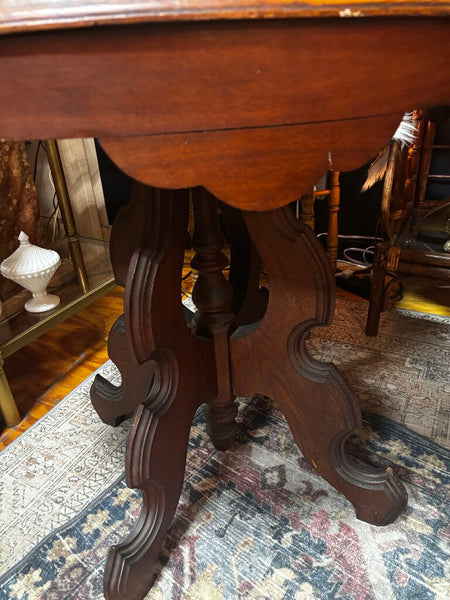 Antique Wood Parlor Table (in store PU)