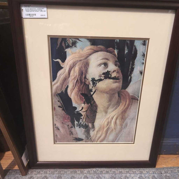 Framed 18x22 Print of Botticelli's Famous Renaissance Painting "Pallas and the Centaur" (1482-1483;