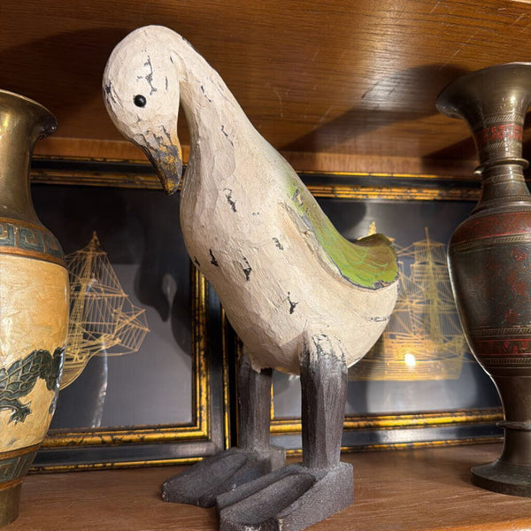 James Haddon Carved Wooden Duck