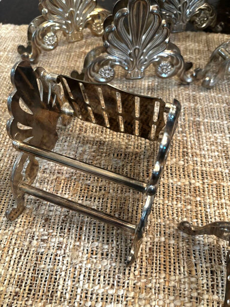 Vintage Silverplate Buffet Caddies for Cutlery, Knives, Spoons & Forks Italy