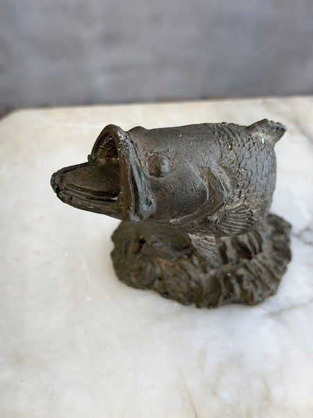 1713 Heavy Bronze Fish Sculpture