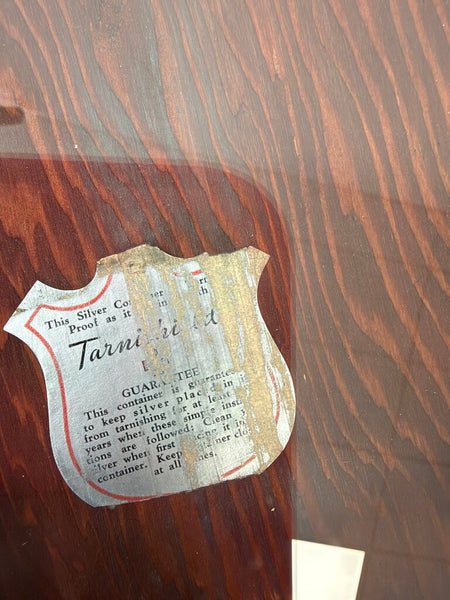 1930's National Silver Co. "Tarnishtight" Flatware Storage Box