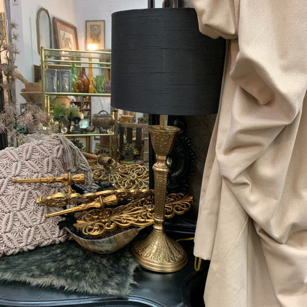 L. Ornate Brass Lamp IN STORE PICKUP ONLY