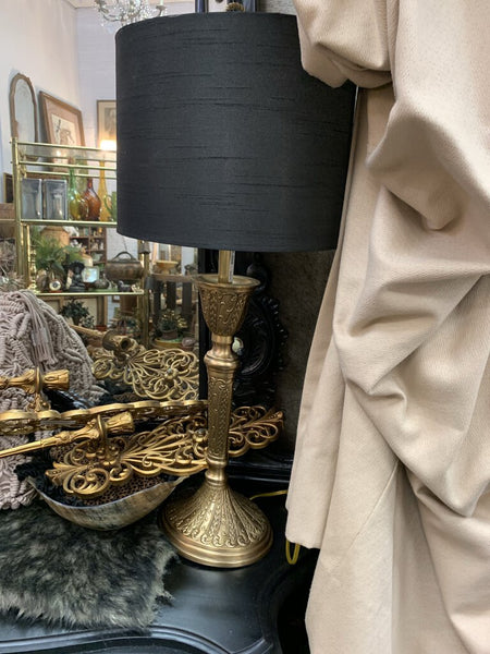 L. Ornate Brass Lamp IN STORE PICKUP ONLY