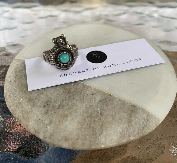 Navajo turquoise sterling ring