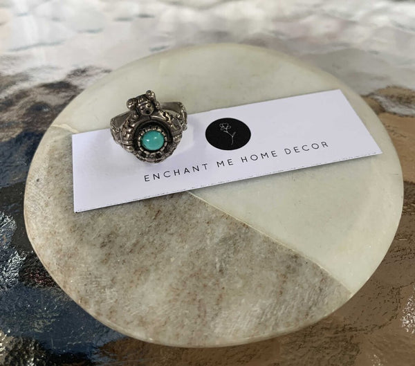 Navajo turquoise sterling ring